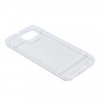 Wholesale Samsung Galaxy S6 Edge Transparent Gummy Hybrid Case (White)